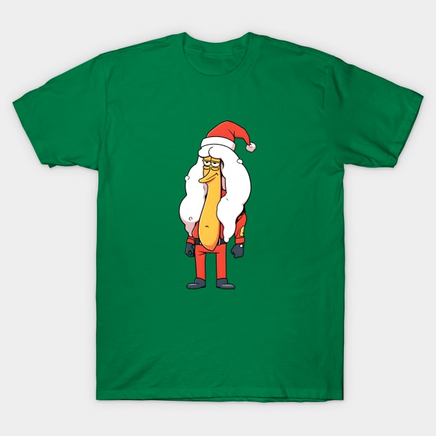 Bold And Brash Santa costume, christmas, Funny Christmas T-Shirt by PapaDPainters